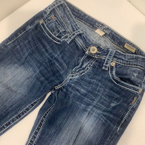 Silver Berkeley Straight Jeans - Picture 1 of 12